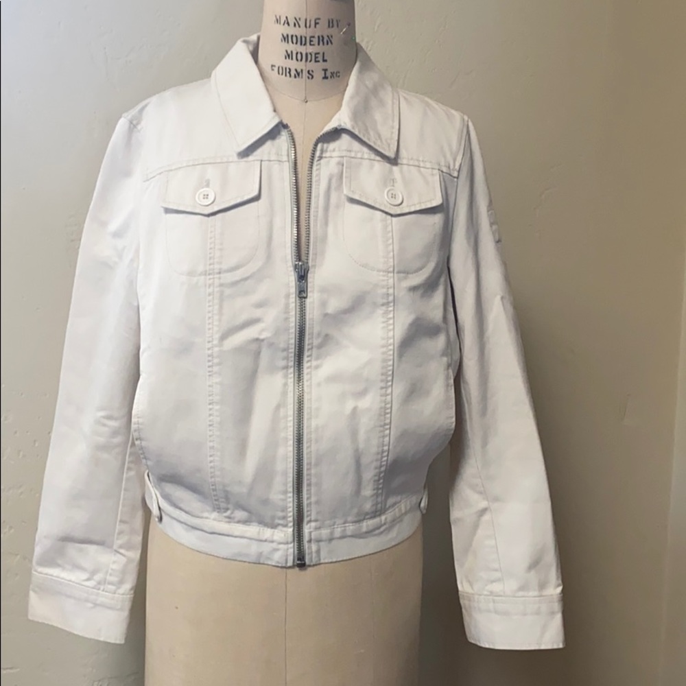 Zip up light weight bomber jacket